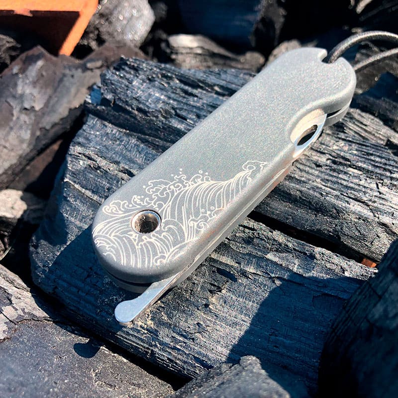 couteau de poche plié "la vague"